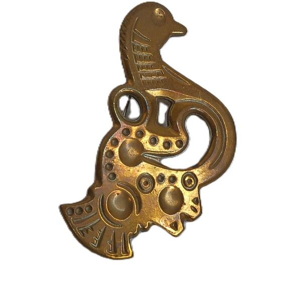 Vintage Kalevala Koru Bird From The District of Tampere Brooch Pin - Picture 1 of 6
